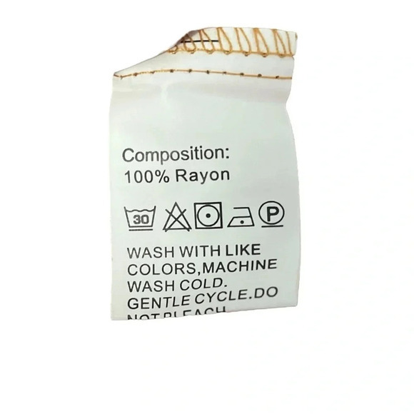 Smock Dress‎ Mock Neck Ruffle Trim Camel Flounce Cap Sleeve Women Size Large - Picture 7 of 10